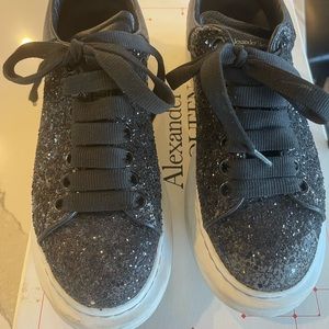 Alexander McQueen oversized embellished leather sneakers.~ 38